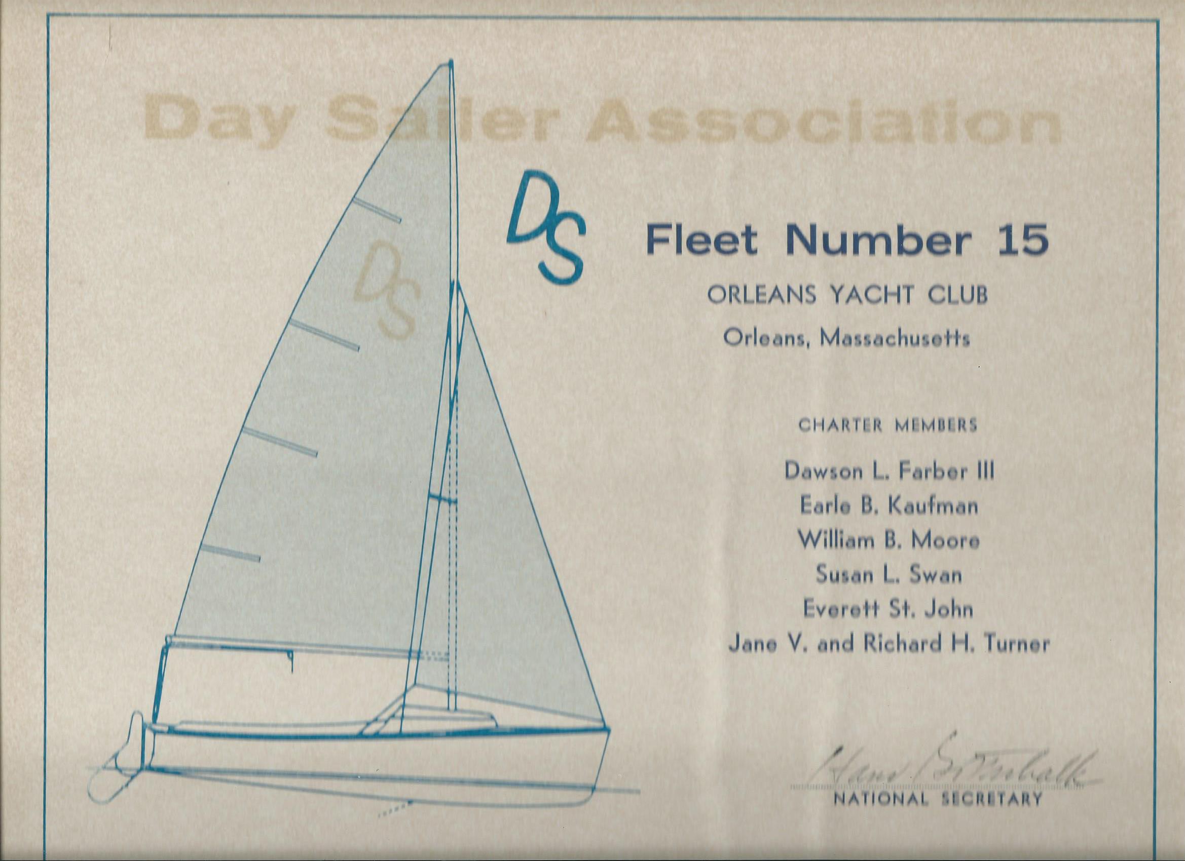Fleet 15 Charter Certificate